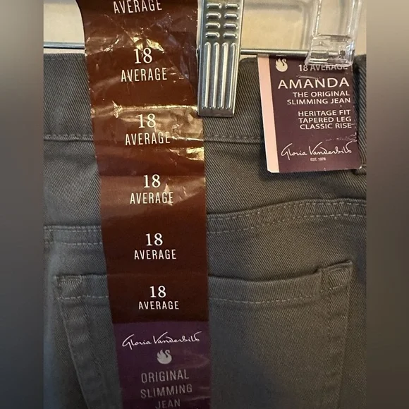 Gloria Vanderbilt Jeans Ashfall Color Soft Touch Maximum Recovery - Picture 8 of 8